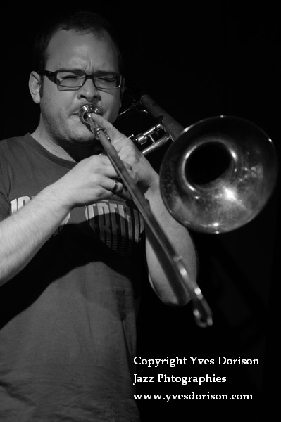 Samuel Blaser.jpg - Samuel Blaser - Jazz au collège - Lyon - © Yves Dorison